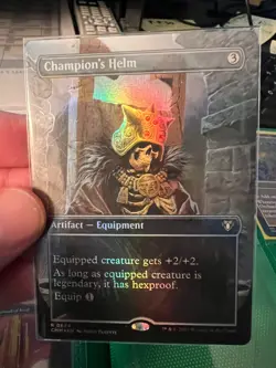 Champion's Helm (Borderless) 654 Commander Masters Foil NM - Image 1