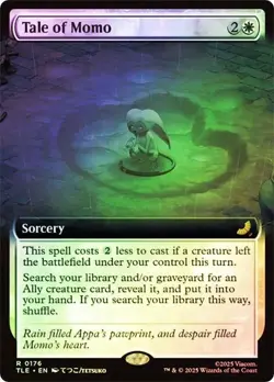 Magic: The Gathering Tale of Momo 2025 Rare Foil Extended Art Avatar Set - Image 1