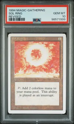 1994 MAGIC THE GATHERING SOL RING REVISED PSA 10 - Image 1