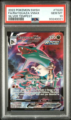Pokemon Rayquaza VMAX Silver Tempest Trainer Gallery TG20 PSA 10 TG20/TG30 Gem - Image 1