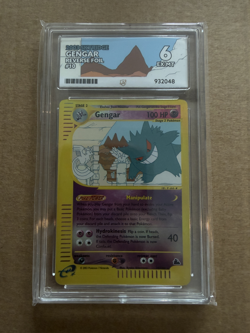 Pokemon Gengar TCG Skyridge 10/144 reverse holo ACE Grading 6 - Image 1