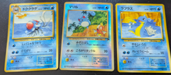 POKEMON JAPANESE SOUTHERN TROPICAL MARILL ISLAND BEACH 3 CARD SET USED - Image 3