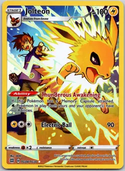 Jolteon TG04/TG30 Ultra Rare Brilliant Stars Trainer Gallery NM - Image 1