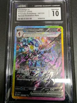 CGC 10 Pokemon TCG Ceruledge ex 147/131 SIR Prismatic Evolutions - Image 1