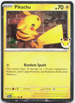 Pikachu (Pokemon Day 2026) 051/162 Holo Pokemon NM - Image 1
