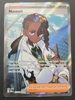 Pokemon TCG: Perfect Order - Naveen (112/088) Full Art Trainer Ultra Rare - Image 1