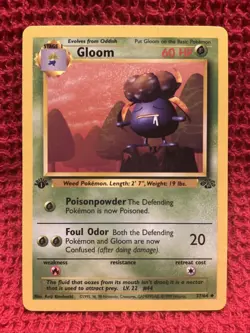 Pokemon TCG Gloom 37/64 1st Edition Jungle VLP - Image 1
