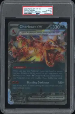 2025 POKEMON SVP EN-SV BLACK STAR PROMO #196 CHARIZARD EX PSA 10 - Image 1