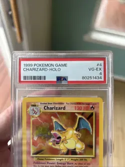 1999 Vintage Pokemon Game Charizard Holo PSA 4 VG-EX Base Set Unlimited #4/102 - Image 2