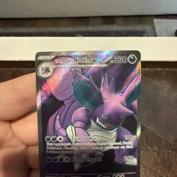 Pokemon Team Rocket's Nidoking ex Ultra Rare SV10: Destined Rivals 216/182 NM - Image 2