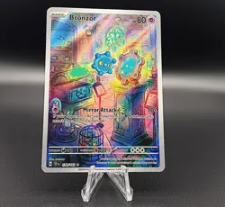 Pokemon TCG Bronzor Illustration Rare Holo 170/162 SV05: Temporal Forces English - Image 1