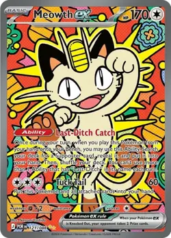 NM-Mint Meowth ex - 121/088 - Special Illustration Rare Pokemon Perfect Order - Image 1