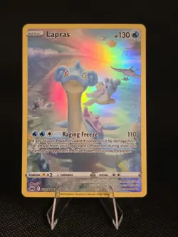 Pokemon TCG Lapras Crown Zenith Galarian Gallery Ultra Rare Holo GG05 Basic 130… - Image 1