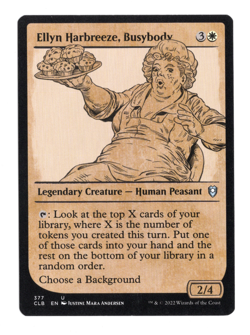 MTG-Ellyn Harbreeze, Busybody -Battle for Baldur's Gate-377-Near Mint-NonFoil - Image 1