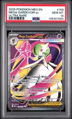 2025 Pokemon Mega Evolution Gardevoir ex Ultra Rare 159/132 - PSA 10 - GEM MINT - Image 1