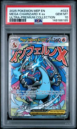 PSA 10 - Mega Charizard X Ex 023 - Pokemon Ultra-Premium Collection - Image 1