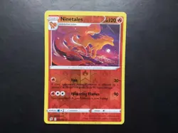 Pokemon - Ninetales 025/192 Rare Reverse Holo Sword & Shield Rebel Clash - Image 1
