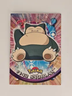 2000 Topps Pokemon TV #143 Snorlax Animation Series 3 Non Holo Blue Label LP - Image 1