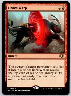 Chaos Warp - Commander 2014 C14- MTG - LP Magic - 174 R - Image 1