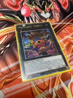 ROTA-EN094 Mimighoul Throne : Quarter Century Secret Rare 1st Edition YuGiOh Car - Image 1
