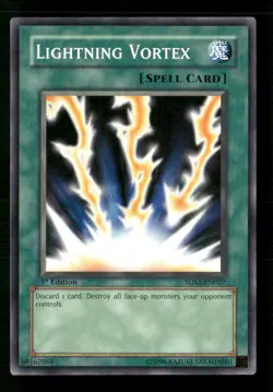 Lightning Vortex 5D's 2008 Starter Deck #5DS1-EN027 1st Edition Yugioh - Image 1