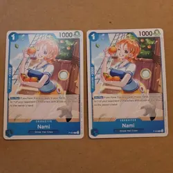 2x One Piece Nami (P-053) Original (P-053/241) One Piece Promotion Cards NM TCG - Image 1