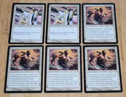 MTG 6x White Rare Sorcery Resurrection & Balancing Act - Image 1