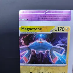 Pokemon TCG NFC Error Miscut Magnezone 065/197 Reverse Holo Obsidian Flames - Image 4