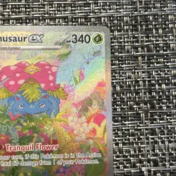 Pokemon Venusaur ex 198/165 Sv: Scarlet & Violet 151 Special Illustration Rare - Image 3