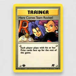 Here Comes Team Rocket! (71) 71/82 Team Rocket 1st Edition Rare Pokemon TCG LP - Image 1