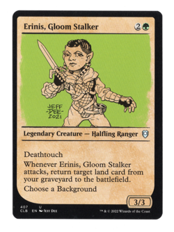 MTG-Erinis, Gloom Stalker (Showcase)-Battle for Baldur's Gate--Near Mint-NonFoil - Image 1