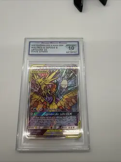 2019 Pokemon Moltres & Zapdos & Articuno Gx Black Star German #SM210 PSA/DSG 10 - Image 1