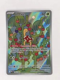 Pokemon TCG Shuckle 136/132 Mega Evolution Full Art IR Illustration Rare - Image 1