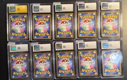 Lot Of (10) CGC Graded Japanese Pokemon Slab Pristine Gem Mint Gengar Charizard - Image 2