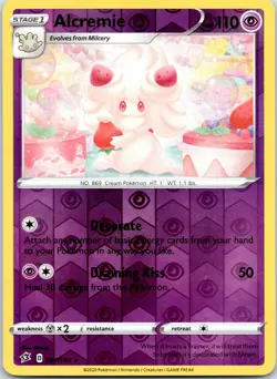 Alcremie 087/192 R Rebel Clash Pokemon Reverse Holo NM - Image 1