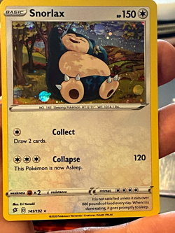 Pokemon Snorlax Rebel Clash 141/192 -Holo - Image 3