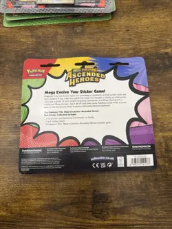 Pokemon Ascended Heroes Tech Sticker Collection - Gastly - With 3 Booster Packs - Image 2