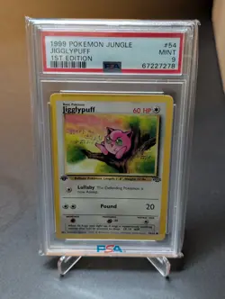 PSA 9 1999 Pokemon Jungle 1st Edition Jigglypuff #54 - Image 1