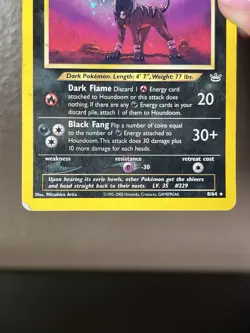 Pokemon Houndoom 8/64 Neo Revelation Holo Rare - DAMAGED - READ - WotC 2001 Vtg - Image 5