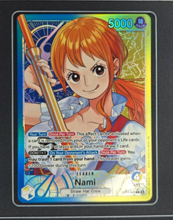 Nami (041) (Alternate Art) OP11-041 A Fist of Divine Speed Foil - Image 1