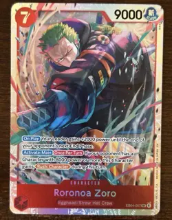 One Piece Roronoa Zoro EB04-007 SR Adventure On Kami’s Island NM - Image 1