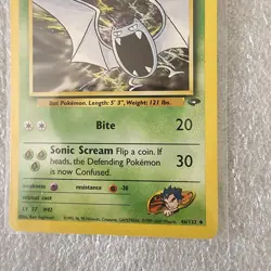 2000 POKEMON KOGA'S GOLBAT 46/132 TRADING CARD - Image 3