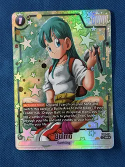 Bandai Dragon Ball Super Card Game Bulma SR+ Holo Battle Card B07-114 English - Image 1