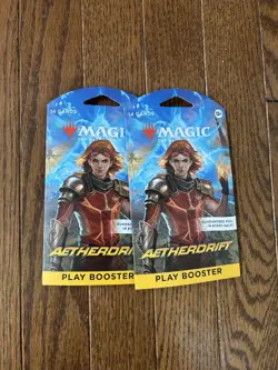 Magic The Gathering LOT (2) Packs 14 Cards Each Aetherdrift Booster Play Foil - Image 1