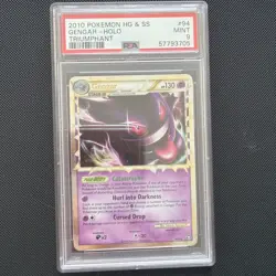 Gengar Prime 94/102 Pokemon Card Holo Ultra Rare Triumphant HGSS Nintendo PSA 9 - Image 1