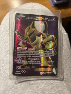 Pokemon Alakazam EX TCG Fates Collide Holo Full Art Ultra Rare Card 117/124 - Image 1