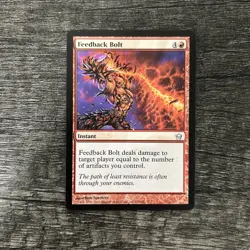 MTG 1x Feedback Bolt x1 LP Fifth Dawn - Image 1