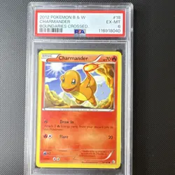 Pokemon Boundaries Crossed Charmander Regular Common Card 18/149 PSA 6 2012 - Image 1