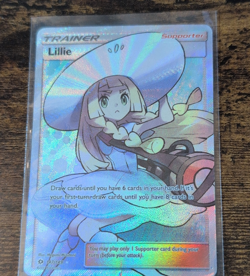 Pokemon Lillie Trainer Full Art Ultra Rare Holo 147/149 SM Base Set English 2017 - Image 1