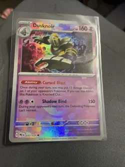 DUSKNOIR 037/131 PRISMATIC EVOLUTIONS POKEMON (MASTER BALL HOLO, NM) - Image 1